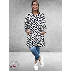 GOZZIP Tuniek Meta Blue Offwhite 